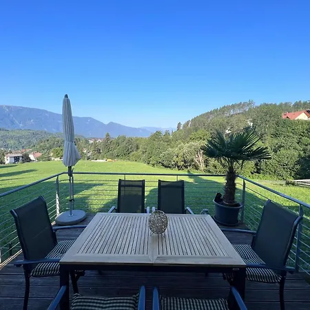 公寓 Eulenhorst Ruhiges Am Millstaetter Mit Sonnenterasse & Bergblick